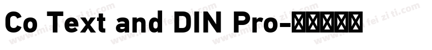 Co Text and DIN Pro字体转换